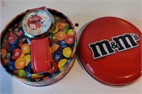 D3)  Red M&M watch. Never worn.