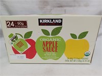 Kirkland organic applesauce 24 pouches BB: 1/2023