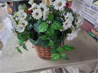 Floral arrangement in basket