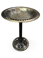 Tall Bronze Plastic Outdoor Birdbath