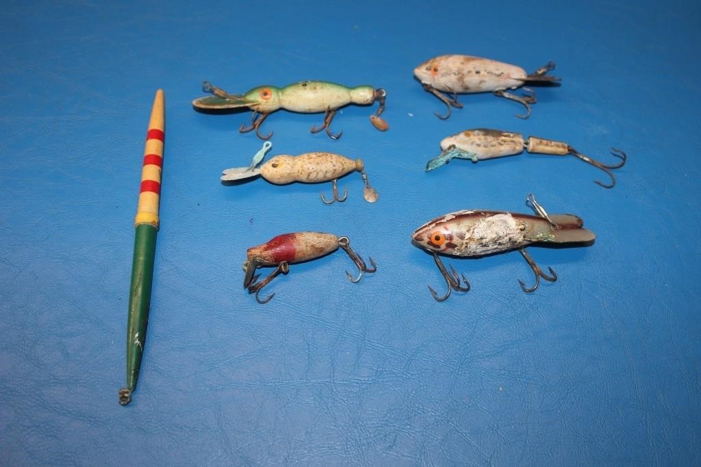 Vintage Wooden Fishing Lures