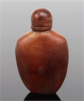 Chinese Wood Carved Snuff Bottle