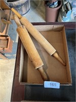 (2) Wood Rolling Pins
