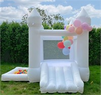 $498 White Bouncy Castle for Kids 2 to 4 Years,