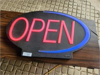 Oval OPEN Sign w/ Rotating Colors by NEWON