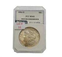 1884-O Morgan Silver Dollar (Graded MS65)