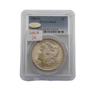 1894-O Morgan Silver Dollar (Graded MS64)