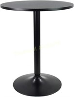 KKTONER Round Bar Table 23.6-Inch Top Black