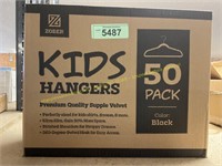 50-pack Zober black velvet kids hangers