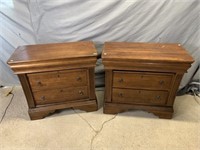 Two - 3 Drawer Night Stands