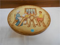 Wooden Lazy Susan with Prayer