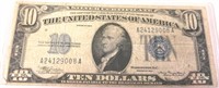 1934 Silver Certificate 10 Dollar Bill