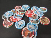 25 RISQUE POKER CHIPS