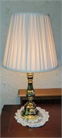 Pair Brass Touch Lamps