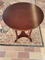 24" tall Dark Grained Wooden Display Table