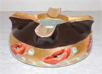 Royal Bavarian ashtray with poppy flowers