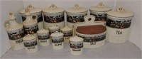 Czechoslovakia 14pc canister/spice set,