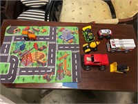 Automobile toys and road mat