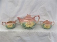 3PC HULL WATER LILY TEASET 5.5"T
