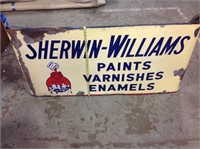 SHERWIN-WILLIAMS PAINTS PORCELAIN SIGN
