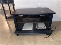 Tv stand, vcr with remote