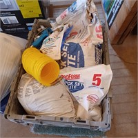 Tub of powdered grouts and Joint compound & More