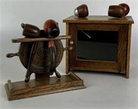 Pipes, Tobacco Cabinet & Nautical Theme Pipe Stand