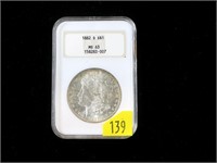 1882-S Morgan dollar, NGC slab certified MS-63