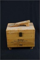 Wooden Ronson Roto- Shine Magnetic Shoe Box