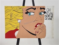 Original Crying Girl Copy Pop Art Painting