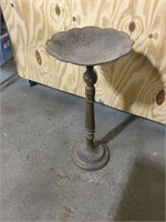 Metal decorative bird bath, 22” tall