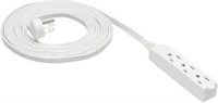 Flat Plug Grounded Indoor Extension Cord with 3