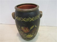 Bob's Pottery Handpainted Vase(9.5"H, 4/5"Dia)