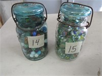 2 jars of marbles