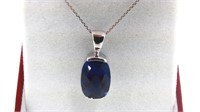 4.12ct sapphire necklace