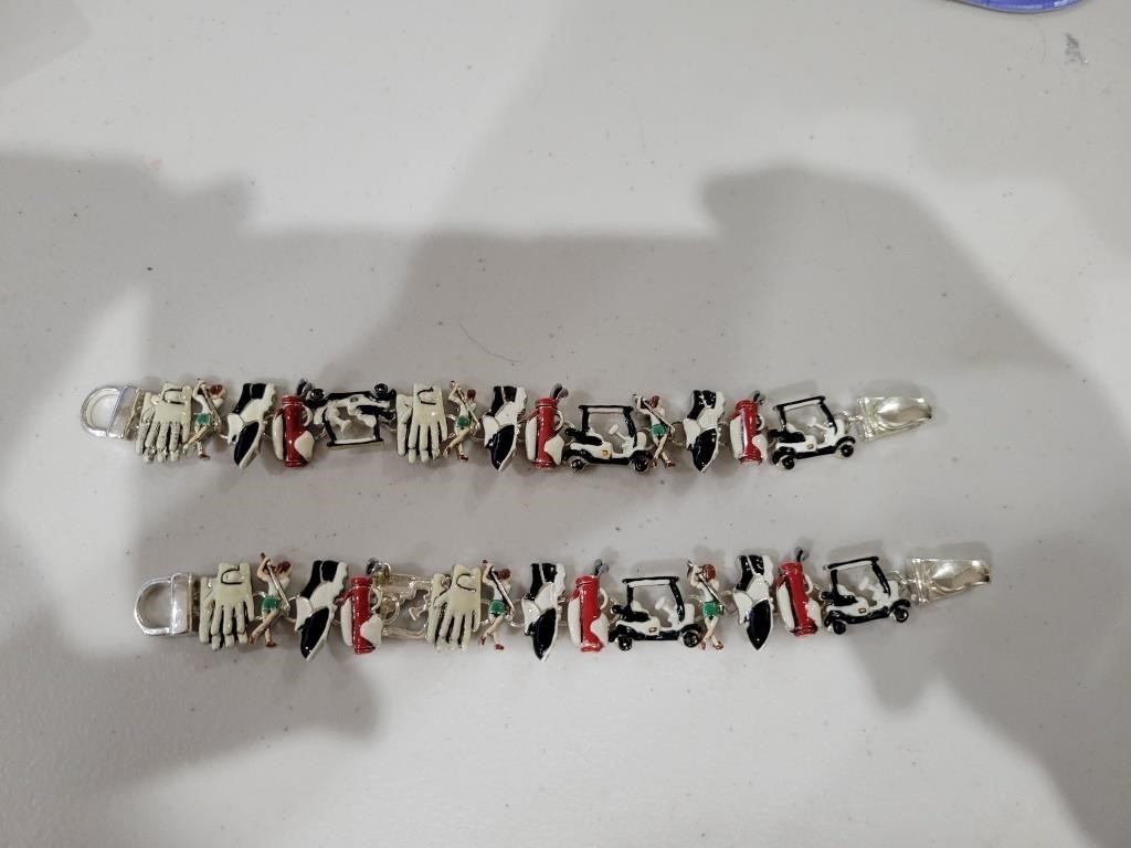 2 Golf Related Bracelets