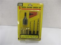 Tool shop 9 piece quick change Chuck kit
