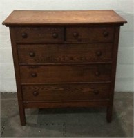 Great Vtg Chest of Drawers w/ NY Repurposed Wood K
