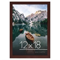 Americanflat 12x18 Poster Frame in Mahogany -