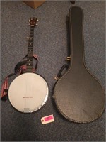 Peerless banjo 219 F, with case