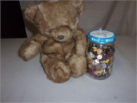 Jar of Buttons/Stuffed Bear