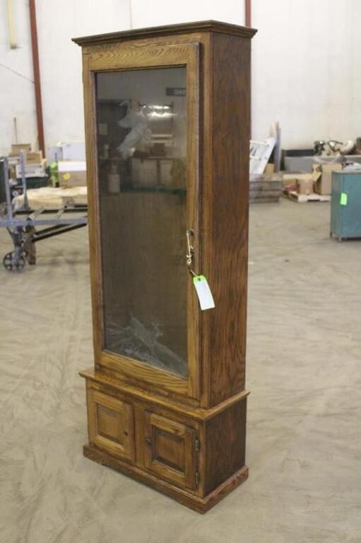 Gun Cabinet Approx 28"x12"x71"