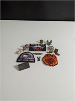 Harley Davidson and other motorcycle pins/patches