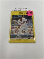 Sammy Sosa White Sox 1991 Baseball Card