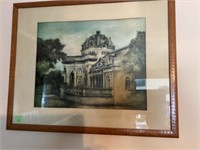 EARLY HANDLEY LIBRARY FRAMED ART