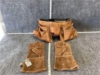 Tool Belt and Fireplace Gloves