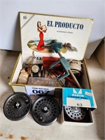 Fly fishing reels & fly making supplies