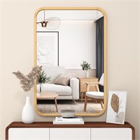 Wood Bathroom Mirror for Wall 20 x 30 Farmhouse