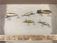 Old lures with metal lips