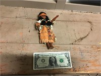 1970's Native American Doll in Leather